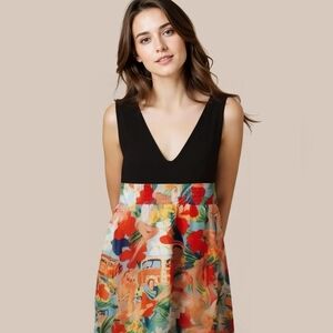 Hawaiian Pin-Up Girl Midi Dress Medium